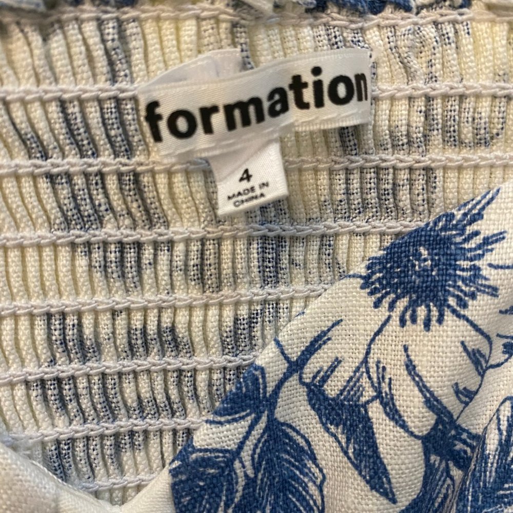 Reformation Rome Linen Top in Corsica - Picture 9 of 12